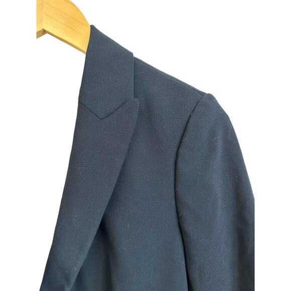 Rebecca Taylor Tailored Clean Suiting Blazer Jacket Blue Size 2 - Picture 2 of 5